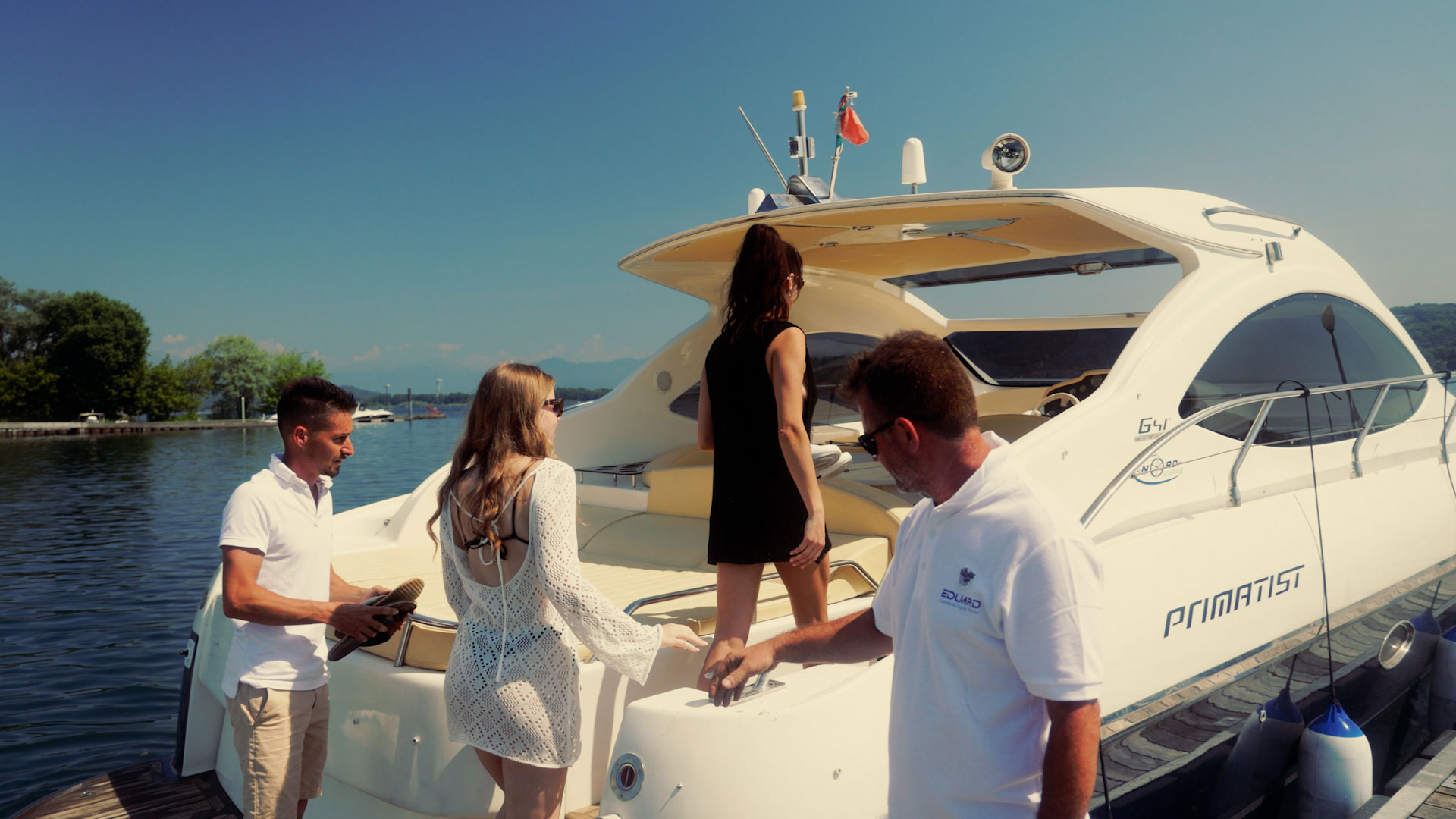 Imbarco per escursione sul Lago Maggiore con Maggiore Boat Experience